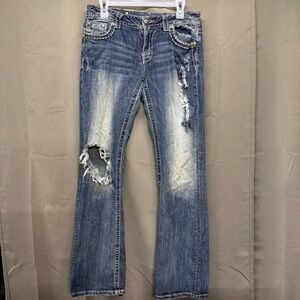 Distressed Blue Jeans for Women